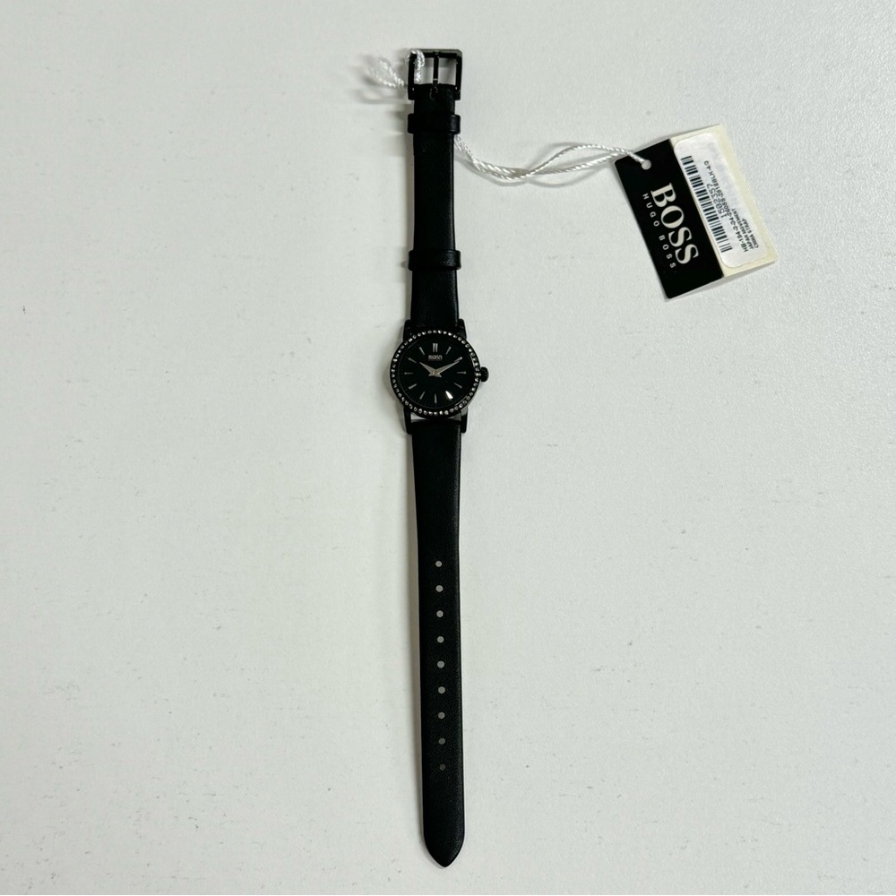 Hugo Boss Black Dial and Leather Watch